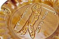 Three (3) Golf Themed Ceramic Plates - Zanesville Golf Club, Lady Golfer & Bag w/Clubs