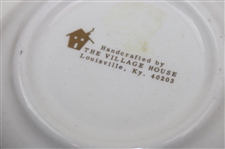 Three (3) Golf Themed Ceramic Plates - Zanesville Golf Club, Lady Golfer & Bag w/Clubs