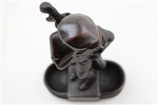 Golf Caddy with Bag & Clubs Statue