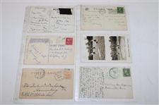 Eighty One (81) Various Early 1900's Laminated Golf Themed Post Cards