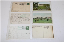 Eighty One (81) Various Early 1900's Laminated Golf Themed Post Cards