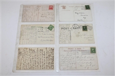 Eighty One (81) Various Early 1900's Laminated Golf Themed Post Cards