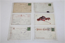 Seventy Eight (78) Various Early 1900's Laminated Golf Themed Post Cards