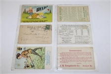 Seventy Eight (78) Various Early 1900's Laminated Golf Themed Post Cards