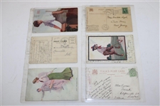 Seventy Eight (78) Various Early 1900's Laminated Golf Themed Post Cards