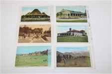 Seventy Eight (78) Various Early 1900's Laminated Golf Themed Post Cards