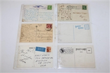 Seventy Eight (78) Various Early 1900's Laminated Golf Themed Post Cards