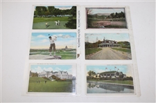 Seventy Eight (78) Various Early 1900's Laminated Golf Themed Post Cards