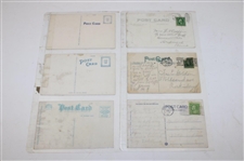 Seventy Eight (78) Various Early 1900's Laminated Golf Themed Post Cards