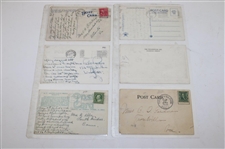 Seventy Eight (78) Various Early 1900's Laminated Golf Themed Post Cards