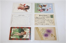 Seventy Eight (78) Various Early 1900's Laminated Golf Themed Post Cards