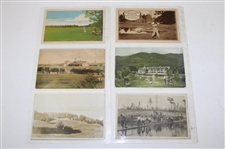 Seventy Eight (78) Various Early 1900's Laminated Golf Themed Post Cards