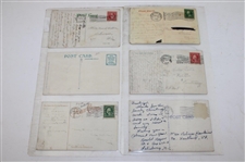 Seventy (70) Various Early 1900's Laminated Golf Themed Post Cards
