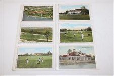 Seventy (72) Various Early 1900's Laminated Golf Themed Post Cards