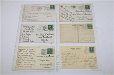 Seventy (72) Various Early 1900's Laminated Golf Themed Post Cards
