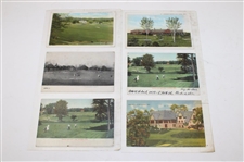 Seventy (72) Various Early 1900's Laminated Golf Themed Post Cards