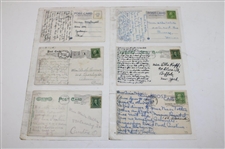 Seventy (72) Various Early 1900's Laminated Golf Themed Post Cards