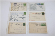 Seventy (72) Various Early 1900's Laminated Golf Themed Post Cards