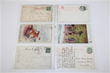 Seventy (72) Various Early 1900's Laminated Golf Themed Post Cards