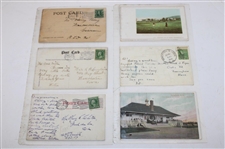 Seventy Five (75) Various Early 1900's Laminated Golf Themed Post Cards