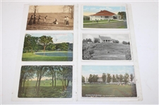 Seventy Five (75) Various Early 1900's Laminated Golf Themed Post Cards