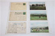 Seventy Five (75) Various Early 1900's Laminated Golf Themed Post Cards