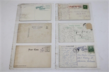 Seventy Five (75) Various Early 1900's Laminated Golf Themed Post Cards