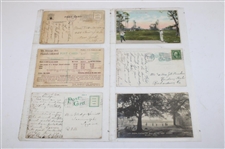 Seventy Five (75) Various Early 1900's Laminated Golf Themed Post Cards