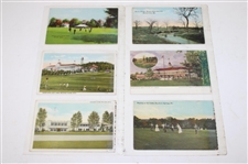 Seventy Five (75) Various Early 1900's Laminated Golf Themed Post Cards