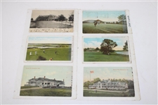 Seventy Five (75) Various Early 1900's Laminated Golf Themed Post Cards