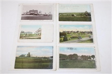Seventy Five (75) Various Early 1900's Laminated Golf Themed Post Cards