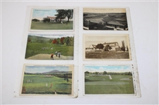 Seventy (70) Various Early 1900's Laminated Golf Themed Post Cards
