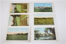 Seventy (70) Various Early 1900's Laminated Golf Themed Post Cards