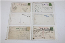 Seventy (70) Various Early 1900's Laminated Golf Themed Post Cards
