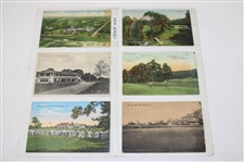 Seventy Four (74) Various Early 1900's Laminated Golf Themed Post Cards