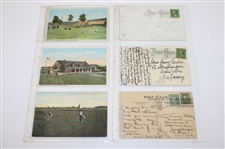 Seventy Four (74) Various Early 1900's Laminated Golf Themed Post Cards