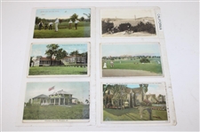 Seventy Four (74) Various Early 1900's Laminated Golf Themed Post Cards