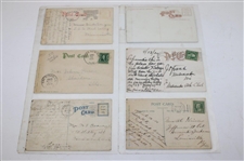 Seventy Four (74) Various Early 1900's Laminated Golf Themed Post Cards