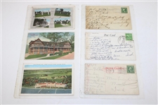 Seventy Four (74) Various Early 1900's Laminated Golf Themed Post Cards