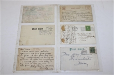 Eighty Nine (89) Various Early 1900's Laminated Golf Themed Post Cards