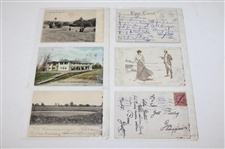Eighty Nine (89) Various Early 1900's Laminated Golf Themed Post Cards