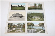 Eighty Nine (89) Various Early 1900's Laminated Golf Themed Post Cards