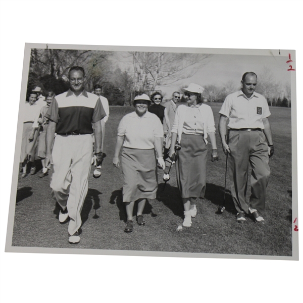 Johnny Cochran, Patty Berg, James Roessler & Bill Carey 1953 Photo Walking Down The Fairway 