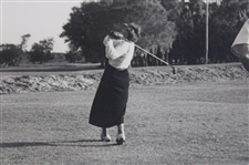 Babe Zaharias Post-Swing Original Black & White Photo