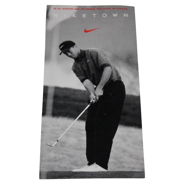 1996 Tiger Woods Niketown Oversize Golf Card