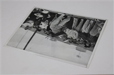 1956 Cary Middlecoff Post-Swing in Front of Crowd at 1956 LA Open Press Photo