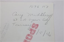 1956 Cary Middlecoff Post-Swing in Front of Crowd at 1956 LA Open Press Photo