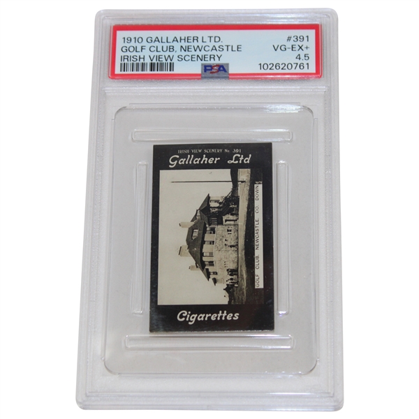 1910 Gallaher Ltd. Golf Club New Castle Irish View Scenery #391 PSA VG-EX 4.5