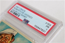 1967 Crack Roberto De Vicenzo Figuritas Sport #153 PSA Pr 1