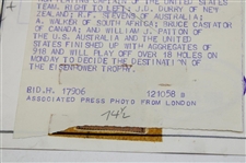 1958 Bobby Jones World Amateur at St. Andrews Hold-Up at the 4th Wire Photo 